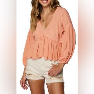O'Neill Coral V-Neck Blouse